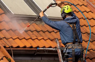 Démoussage et hydrofuge de toiture à Lebetain
